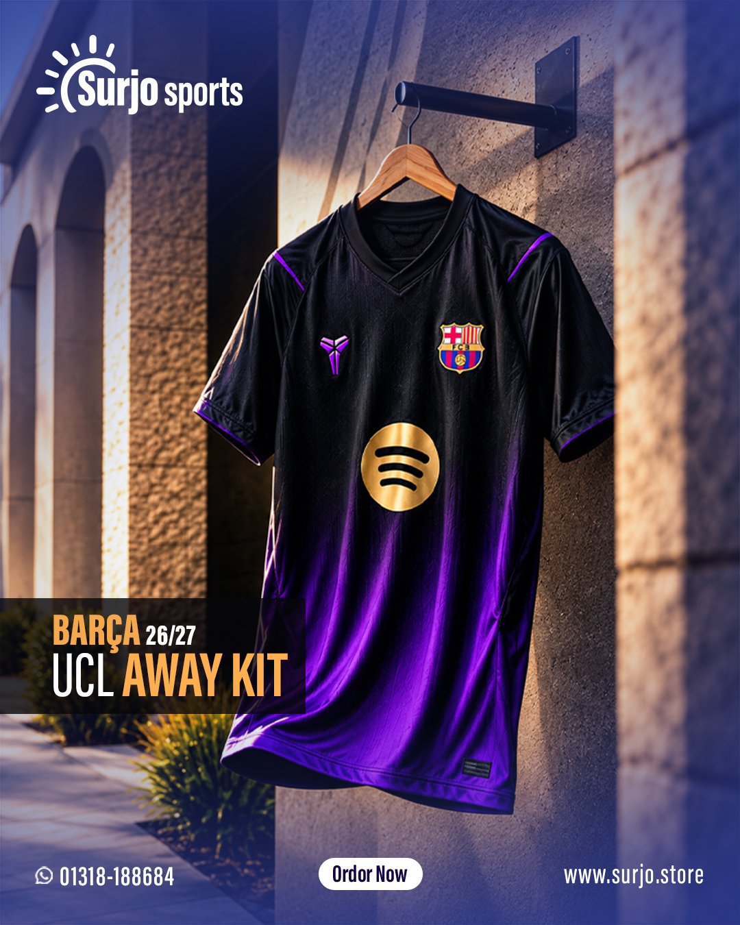 FC Barcelona 2026/2027 UCL Away Kit
